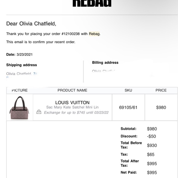 SOLD💋 LOUIS VUITTON Mini Josephine Denim PM Monogram Tote Mini Lin Cherry Satche - Picture 15 of 16